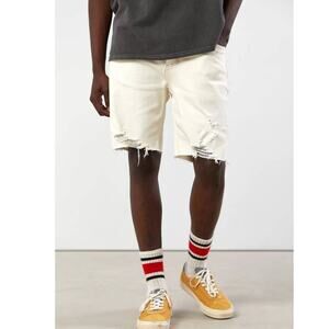 New Urban Outfitters THRILLS Bones Denim Short $85 Men's 32  VINTAGE BONE